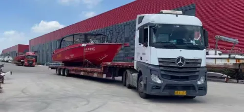 LAWADA® эки ылайыкташтырылган 1280 алюминийден жасалган жүргүнчү кайыгынын сыноочу навигациясын жана жөнөтүүнү аяктайт